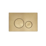 Product cut out image of Roper Rhodes Rondo Brushed Brass Dual Flush Push Plate TR9037